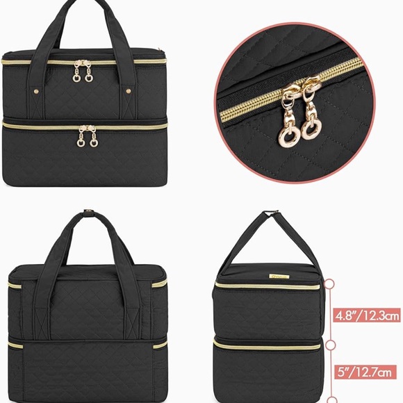 Black Quilted Nail Polish Organizer - Picture 4 of 7